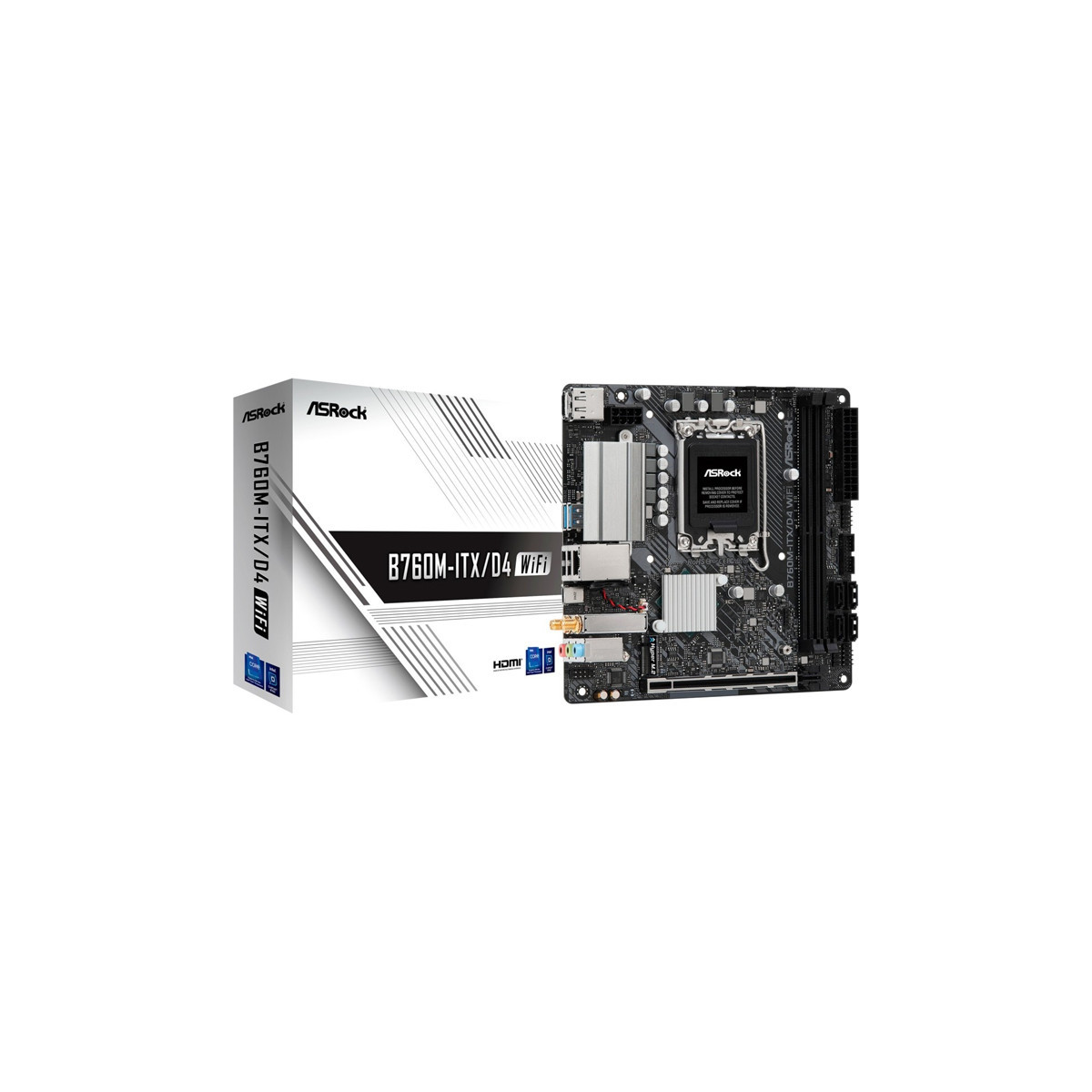 ASROCK B760M-ITX/D4 WIFI - MAINBOARD MICRO ATX - DDR4 - SOCKET 1700