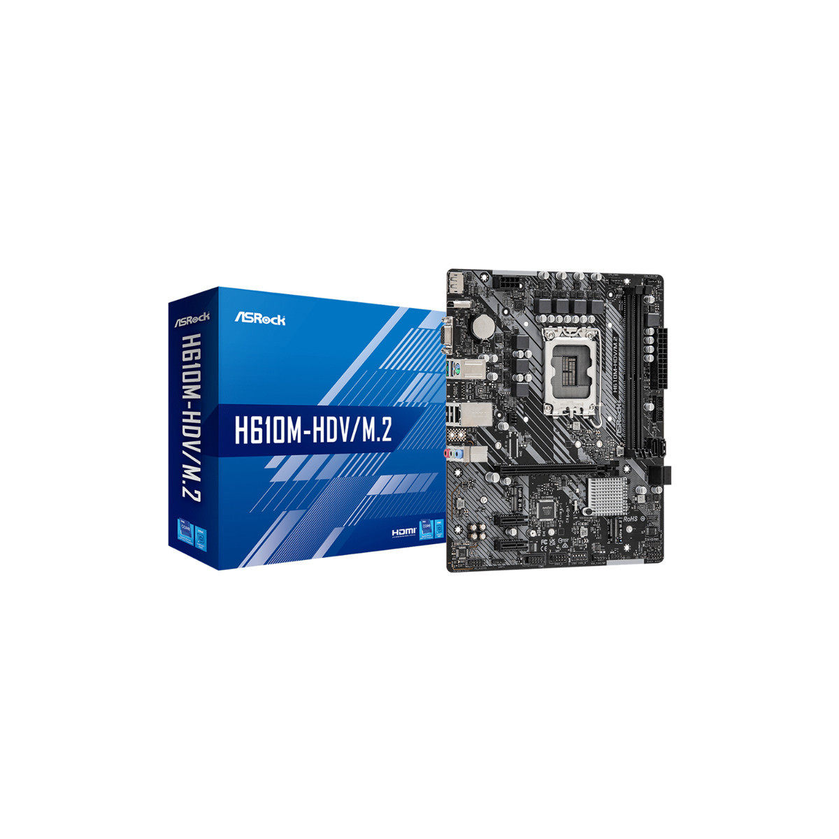 ASROCK H610M-HDV M.2 - MAINBOARD MICRO ATX - DDR4 - SOCKET 1700 - HDMI