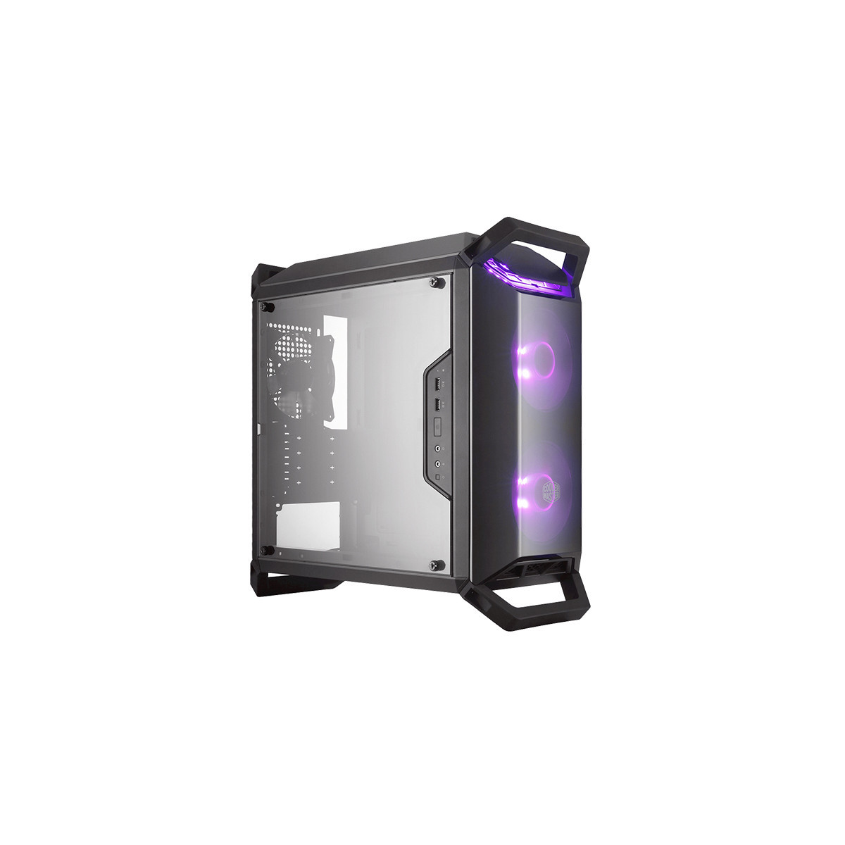 COOLER MASTER MASTERBOX Q300P - CASE MINI TOWER - 2USB3Audio I e O1x 2.5/2x 3.52x 120mm RGB Front Fans 120mm Rear FanRadiator Su