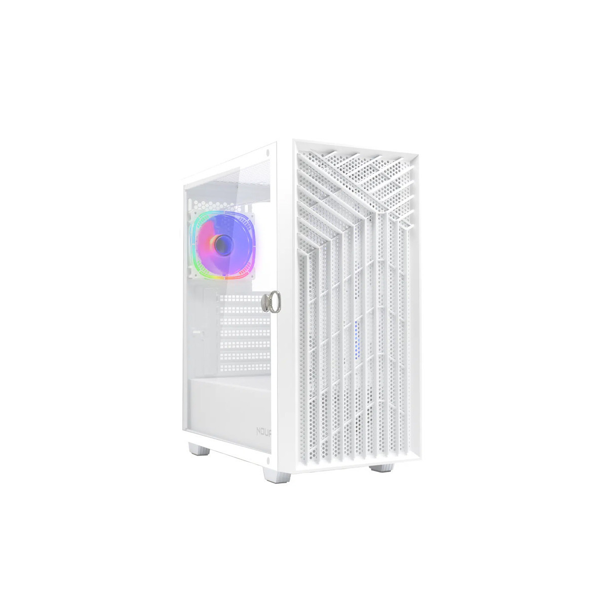 NOUA DIAMOND C112 - CASE MID TOWER - BIANCO - PANNELLO VETRO TEMPERATO - VENTOLA ARGB PREINSTALLATA