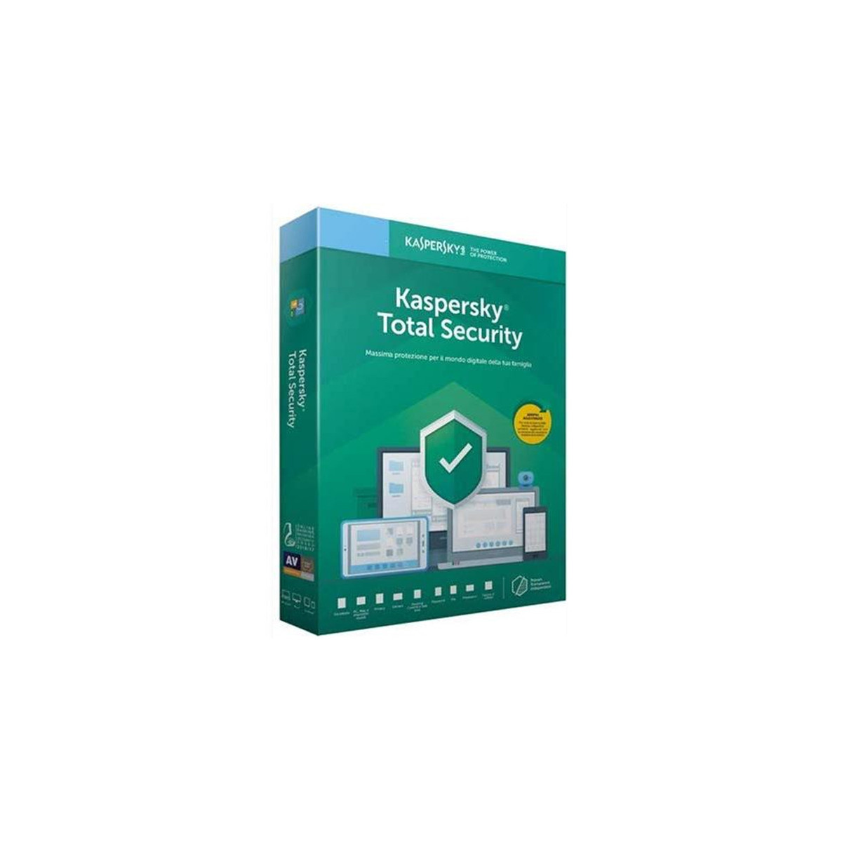 SOFTWARE KASPERSKY TOTAL SECURITY MULTI-DEVICE 3PC - 1 ANNO