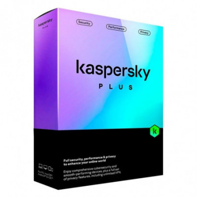 KASPERSKY PLUS (SLIM) - SOFTWARE SICUREZZA 3 DEVICE / 1 ANNO