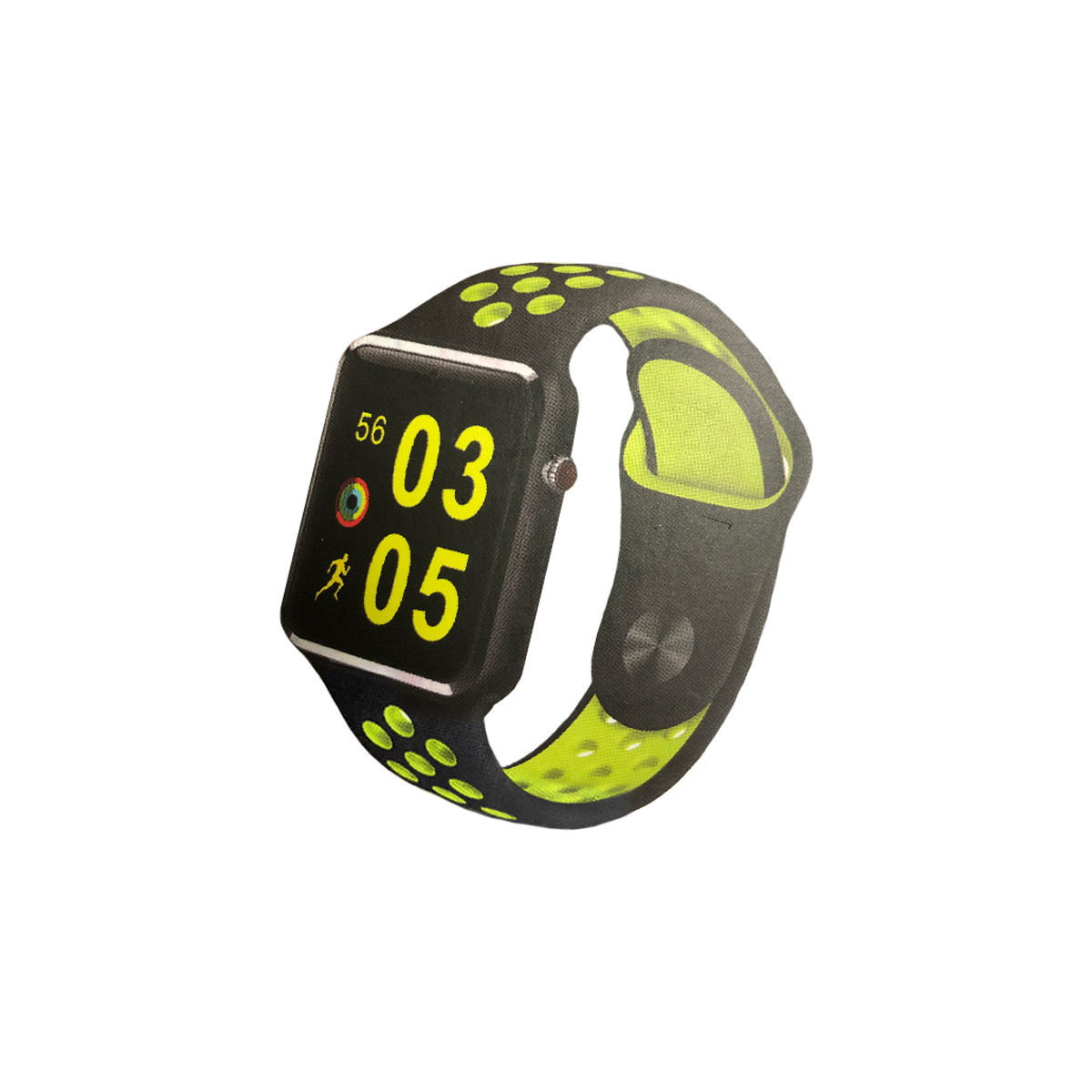 SMART FITNESS WATCH AKAI AKSW06 GREEN - LCD 16 PEDOMETRO CARDIO MON. SONNO