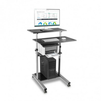 TECHLY ICA-TB TPM-3 - POSTAZIONE CARRELLO PC CON ALTEZZA REGOLABILE