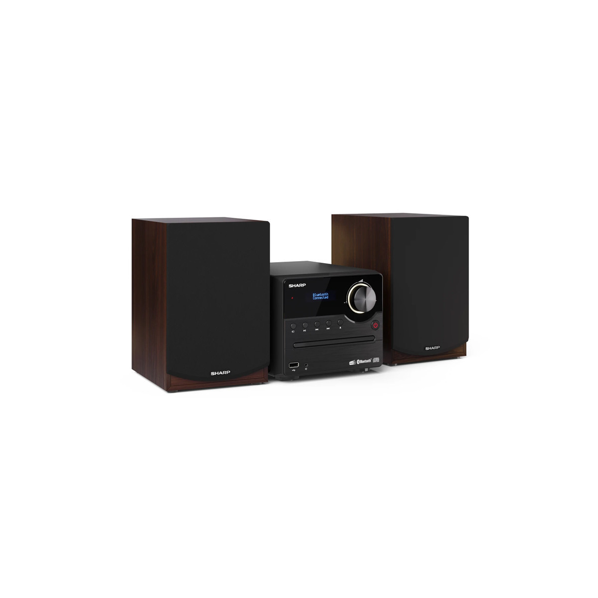 SHARP XL-B517D(BR) - MICRO HIFI - 45W - USB PLAYER - DAB+ - BLUETOOTH - BROWN