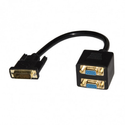 LINK LKADAT04 - CAVO SPLITTER DVI (24+5) MASCHIO A 2 X VGA FEMMINA