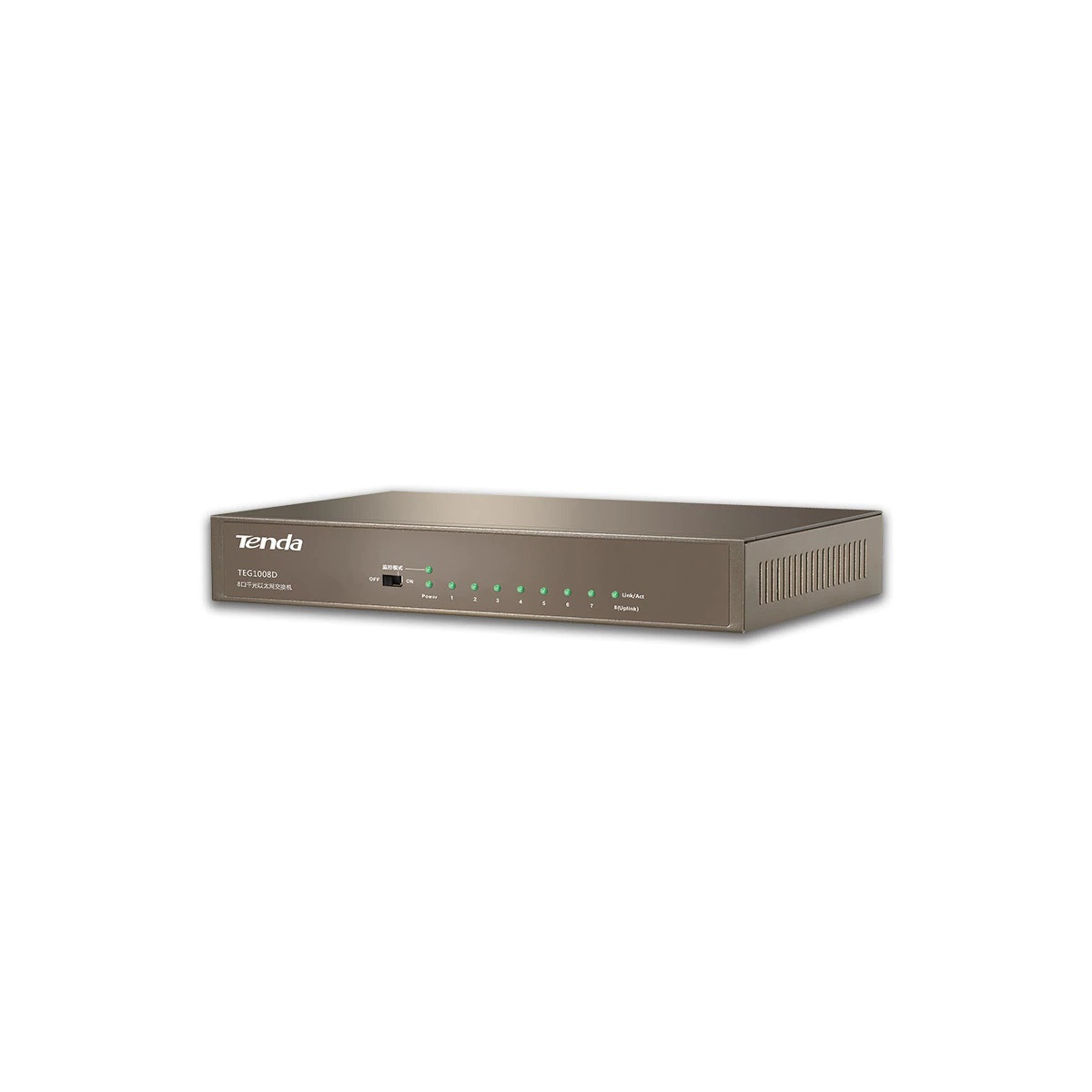 TENDA TEG1008D - DESKTOP SWITCH 8 PORTE GIGABIT - 10/100/1000 MBPS - CHASSIS METALLO