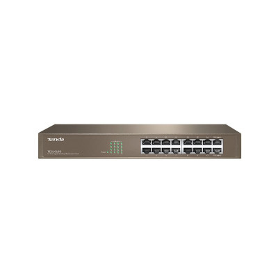 TENDA TEG1016D - RACK SWITCH 16 PORTE GIGABIT - 10/100/1000 MBPS - CHASSIS METALLO