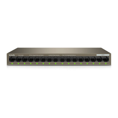 TENDA TEG1016M - RACK SWITCH 16 PORTE GIGABIT - 10/100/1000 MBPS - CHASSIS METALLO