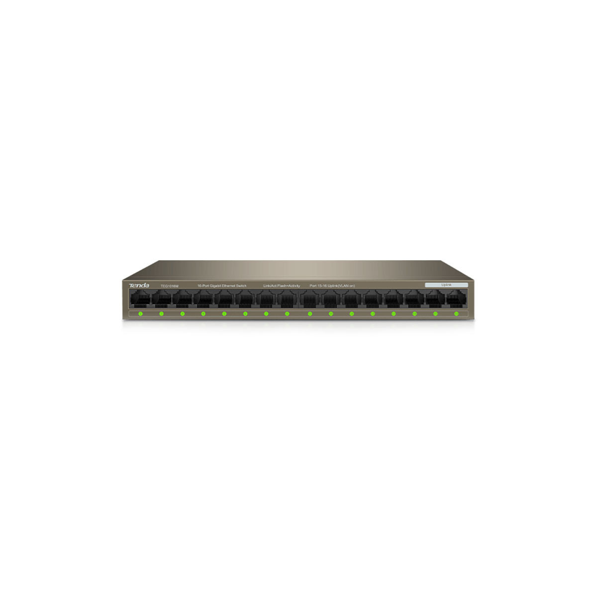 TENDA TEG1016M - RACK SWITCH 16 PORTE GIGABIT - 10/100/1000 MBPS - CHASSIS METALLO