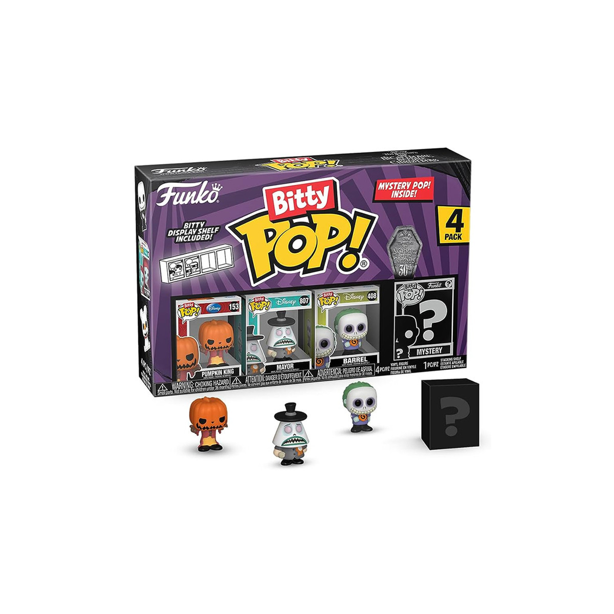 BITTY POP PUMPKIN JACK 4 PACK (73020) - NIGHTMARE BEFORE CHRISTMAS - DISNEY