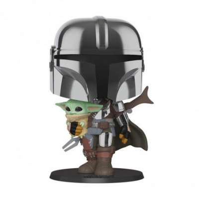 FUNKO POP THE MANDALORIAN WITH THE CHILD (BOBBLE-HEAD) (49931) - STAR WARS - NUM. 380